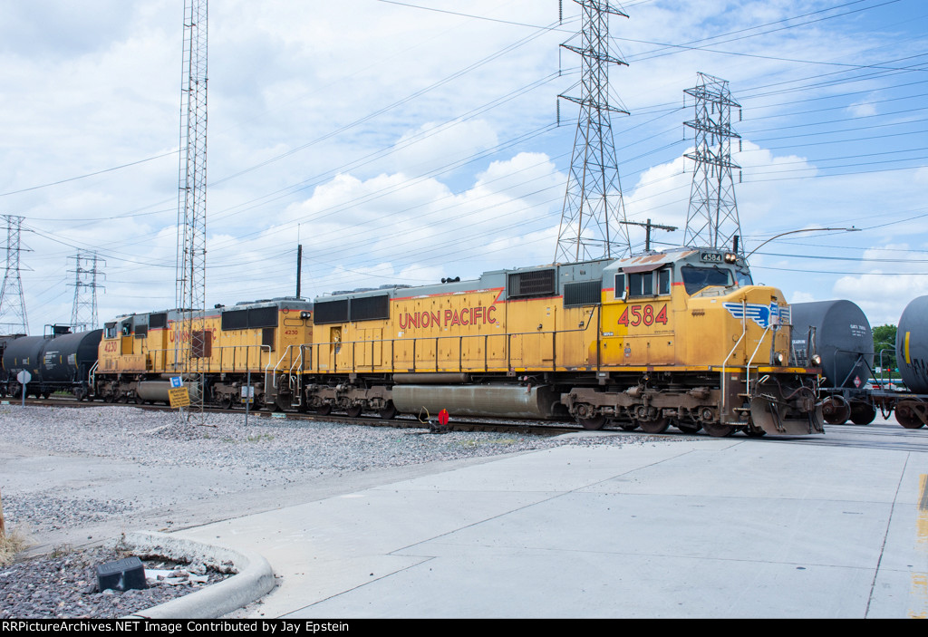 UP 4584 and another SD70M work PTRA's North Yard 